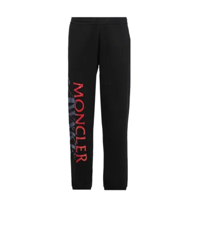 Moncler Black Logo Printed Sweatpants