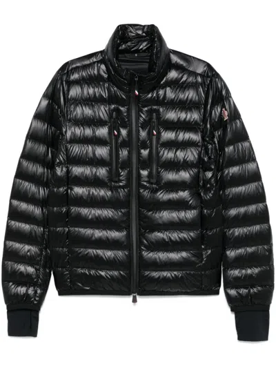 MONCLER BLACK LOGO PUFFER JACKET