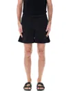 Moncler Men's Crinkled Swim Shorts