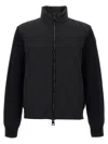 Moncler Long-sleeve Zip-up Cardigan In Black