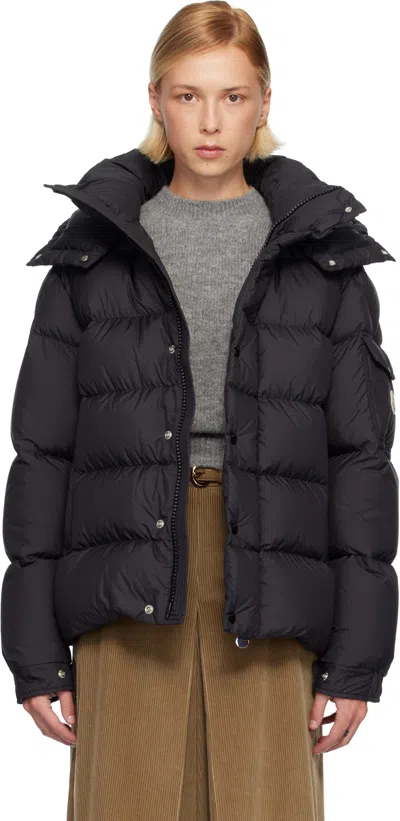 Moncler Black Maya 70 Hooded Short Down Jacket