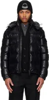 Moncler Maya Hooded Short Down Jacket Clothing In Black