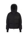 Moncler Logo-patch Padded Jacket In Nero