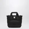 Moncler Micro Shoulder Bag With Quilted Design And Removable Strap In Black