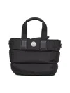Moncler Black Mini Caradoc Tote Bag In Black
