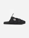 Moncler Mon Pocket Slippers In Black