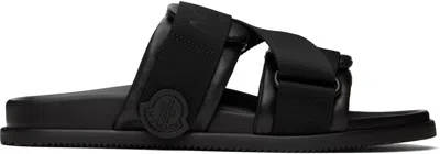 MONCLER BLACK MON SUMMER SANDALS