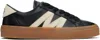 Moncler Monaco2 Low-top Leather Sneakers In P90 - Black