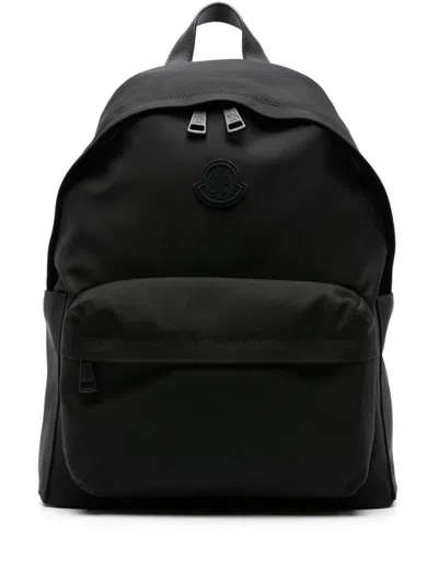 Moncler Black New Pierrick Backpack In Gray