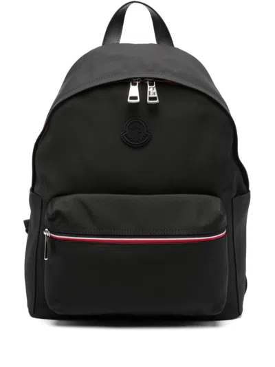 MONCLER BLACK NEW PIERRICK ZIPPED BACKPACK
