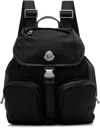 Moncler Black New Trick Backpack In Gray