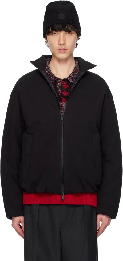 Moncler Black Nibles Down Jacket In 999 - Black