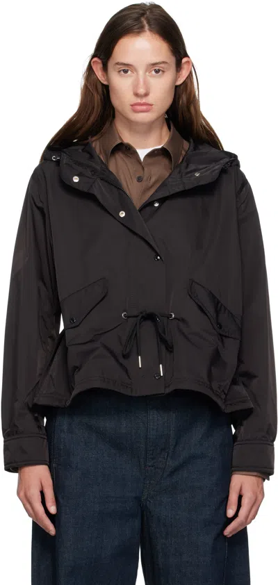 Moncler Black Noizay Hooded Parka Jacket