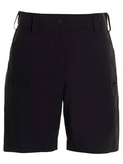 MONCLER BLACK NYLON BERMUDA SHORTS