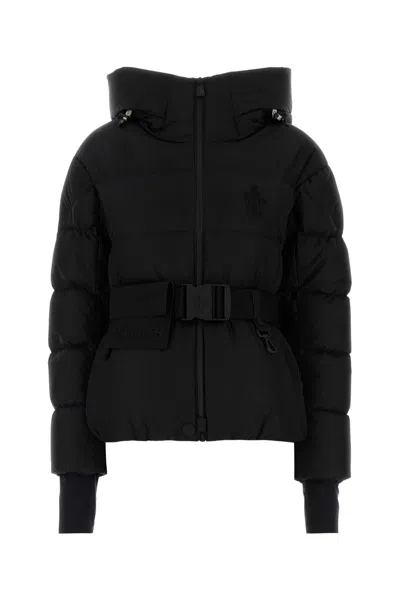 Moncler Black Nylon Bouquetin Down Jacket