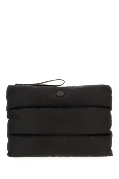 Moncler Black Nylon Caradoc Clutch
