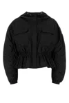 Moncler Black Nylon Curton Jacket In 999
