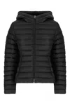 Moncler Midnight Blue Nylon Ice Down Jacket In Nero