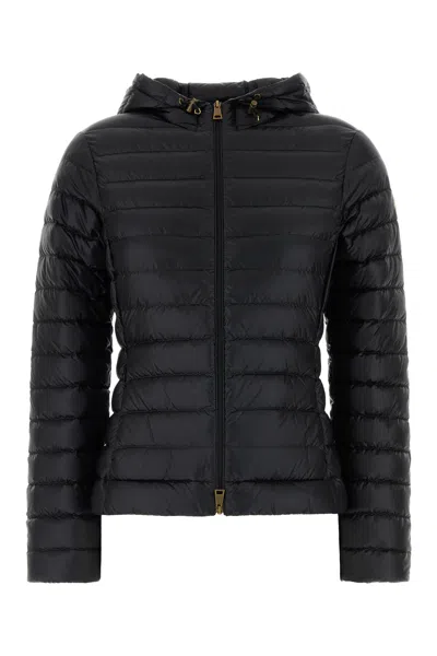 Moncler Black Nylon Igelhood Down Jacket