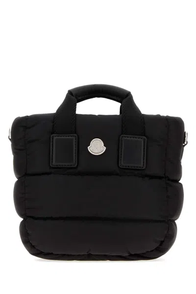 Moncler Black Nylon Mini Caradoc Handbag