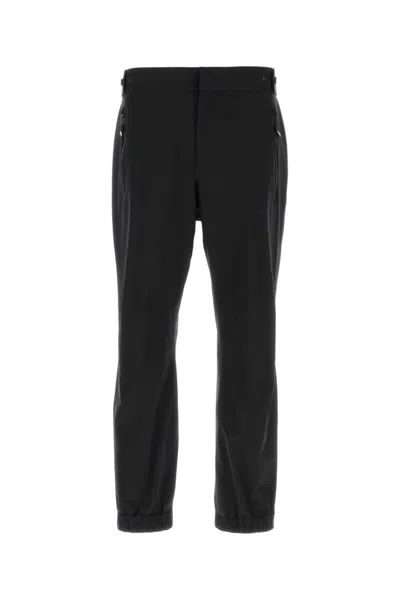MONCLER BLACK NYLON PANT