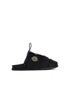 Moncler Mon Pocket Slippers In Black
