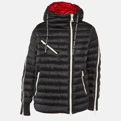 Pre-owned Moncler Black Nylon Stockholm Quilted Down Jacket S