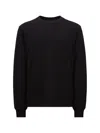 Moncler Black Oversized Sweatshirt In Black