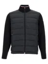 Moncler Padded Cotton Cardigan In Black