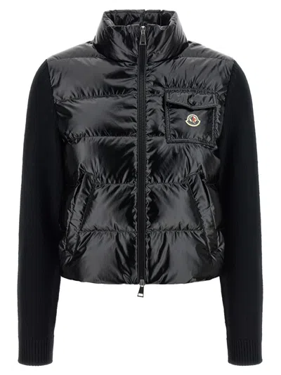 Moncler Black Padded Cardigan