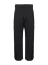 Moncler Stretch Nylon Ski Trousers With Flared Hem In Black