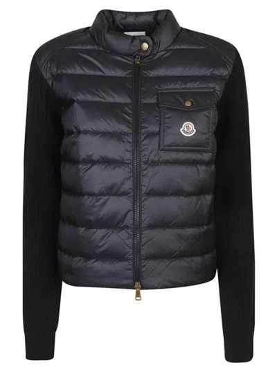Moncler Black Padded Zip-up Cardigan