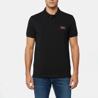 Pre-owned Moncler Black Pique Knit Polo T-shirt Xxl