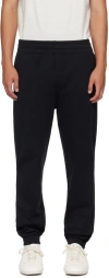 MONCLER BLACK PLAQUE SWEATPANTS