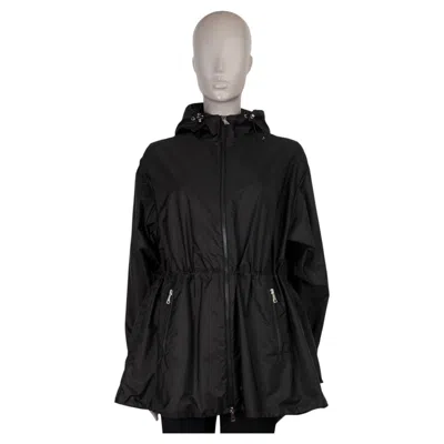 Pre-owned Moncler Black Polyamide 2021 Wete Windbreaker Coat Jacket 0 Xs