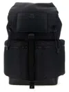 Moncler Kenton Drill Nylon Backpack With Logo Patch In Black