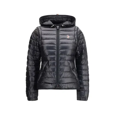 Moncler Karura Hooded Down Jacket In Black