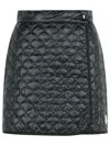 Moncler Padded Mini Skirt With Quilted Pattern. In Black