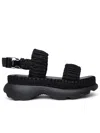 Moncler Black Polyester Beley Sandals In Black