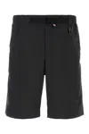 Moncler Day-namic Nylon Bermuda Shorts With Adjustable Drawstring In Nero