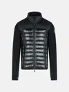 Moncler Padded Sweatshirt With High Collar And Long Sleeves In Black