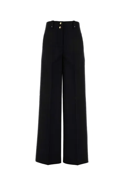 MONCLER MONCLER BLACK POLYESTER BLEND PALAZZO PANT