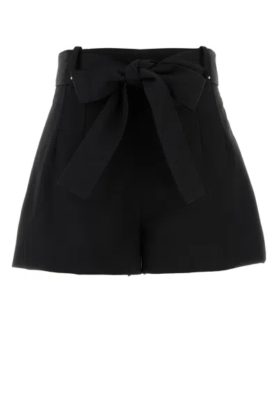 MONCLER SHORTS IN MISTO POLIESTERE NERO  DONNA