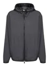 Moncler Polyester Windbreaker Fegeo With Hood And Elasticated Cuffs In 999