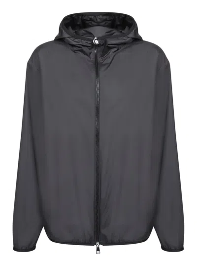 MONCLER BLACK POLYESTER FEGEO WINDBREAKER