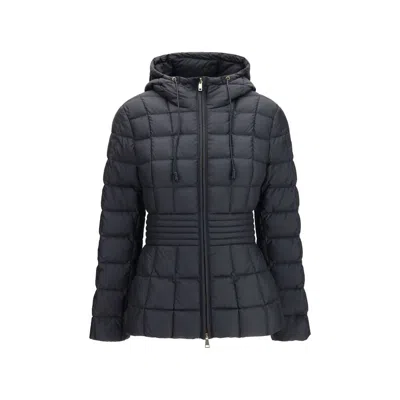 Moncler Black Polyester Full-length Jacket