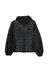 Moncler Mirage Packable 2-in-1 Short Down Jacket In Black