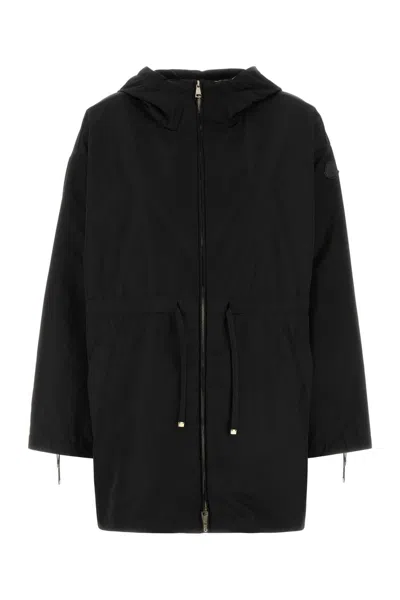 Moncler Black Polyester Saverne Parka