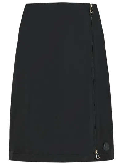MONCLER MONCLER BLACK POLYESTER SKIRT
