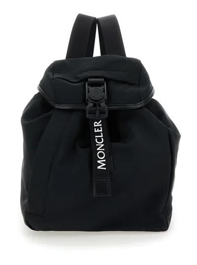 Moncler Black Polyester Trick Backpack